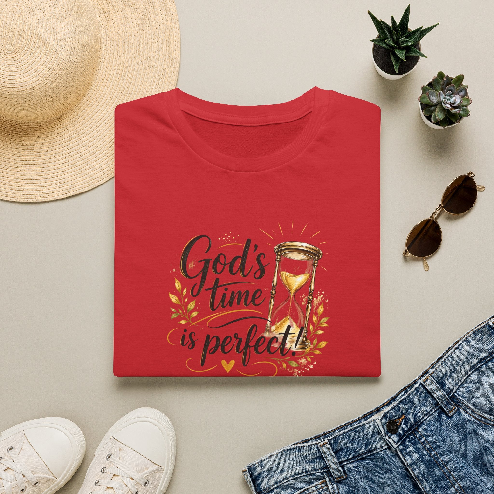 T-Shirt "God's Time Is Perfect"
