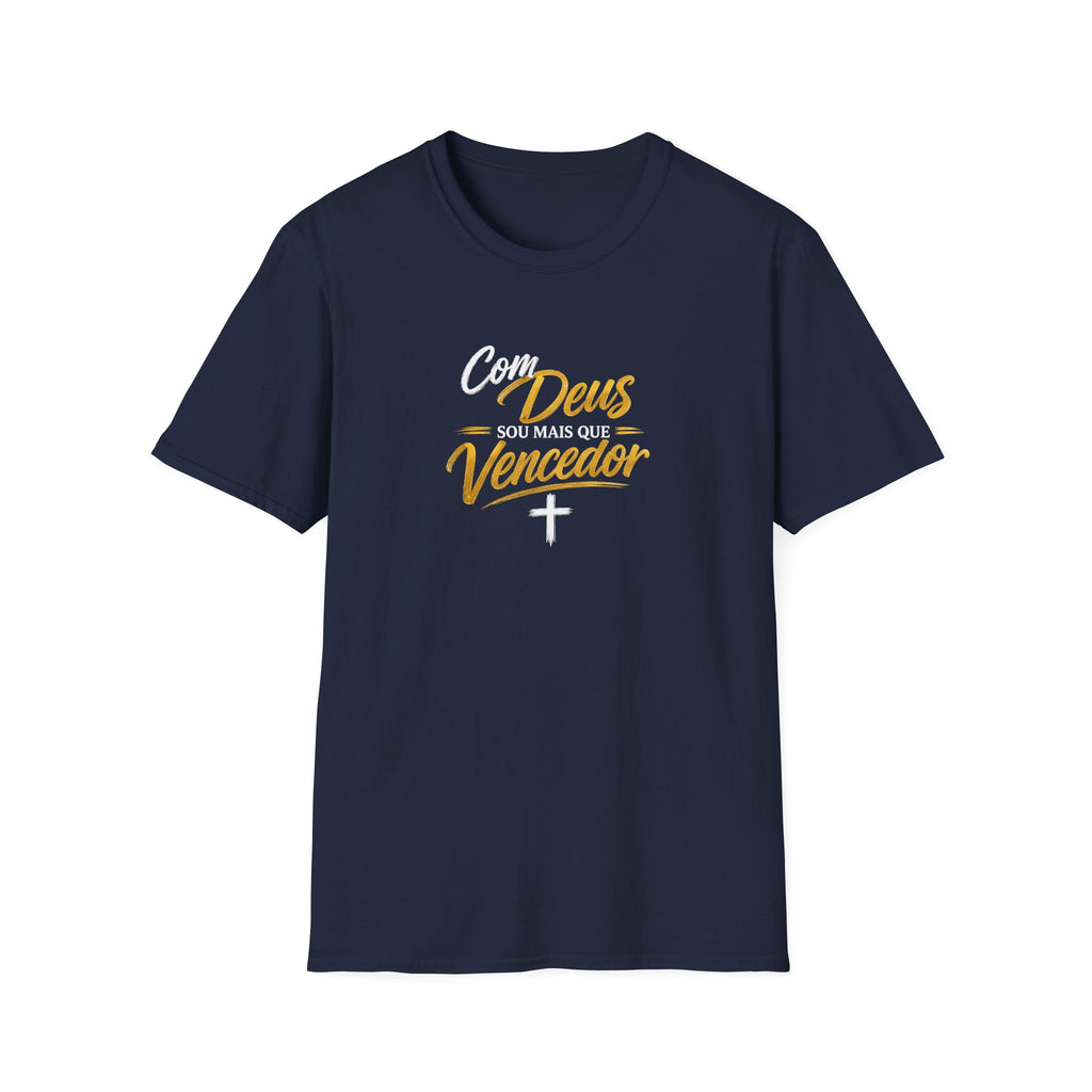 T-Shirt "Com Deus sou mais que vencedor"