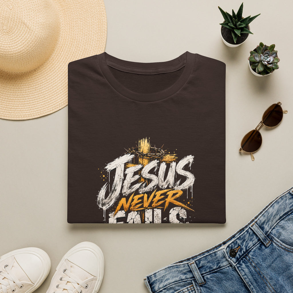 T-Shirt — Jesus Never Fails