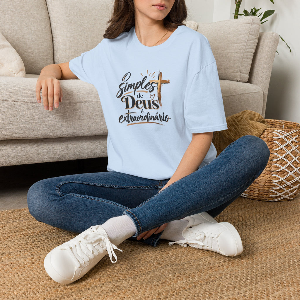 T-Shirt — "O Simples de Deus é Extraordinário"