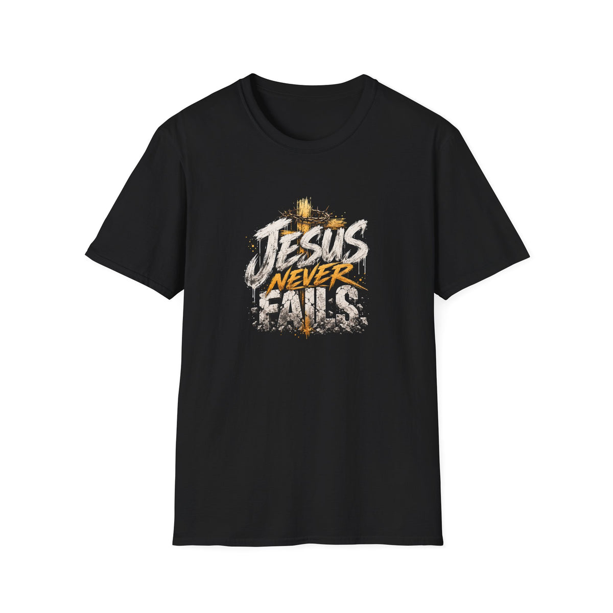 T-Shirt — Jesus Never Fails