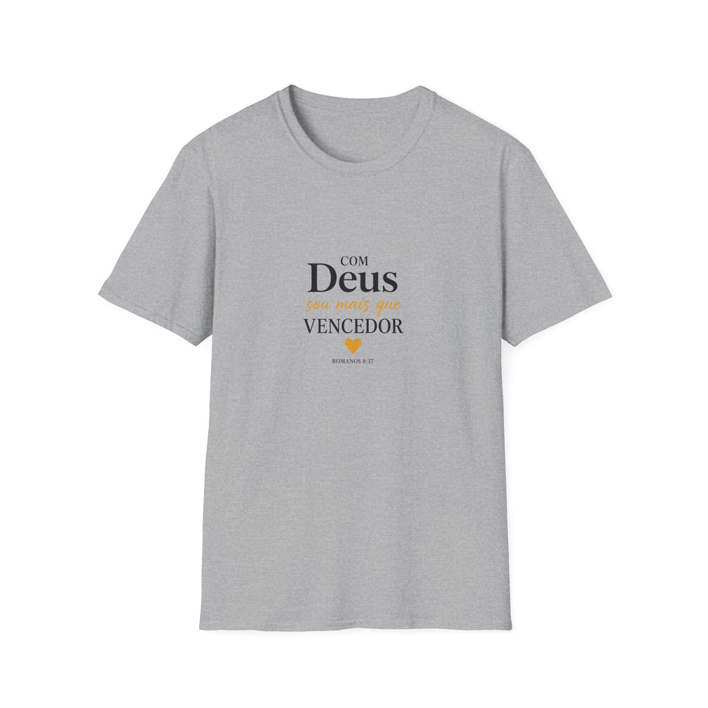 T-Shirt "Com Deus sou mais que vencedor"